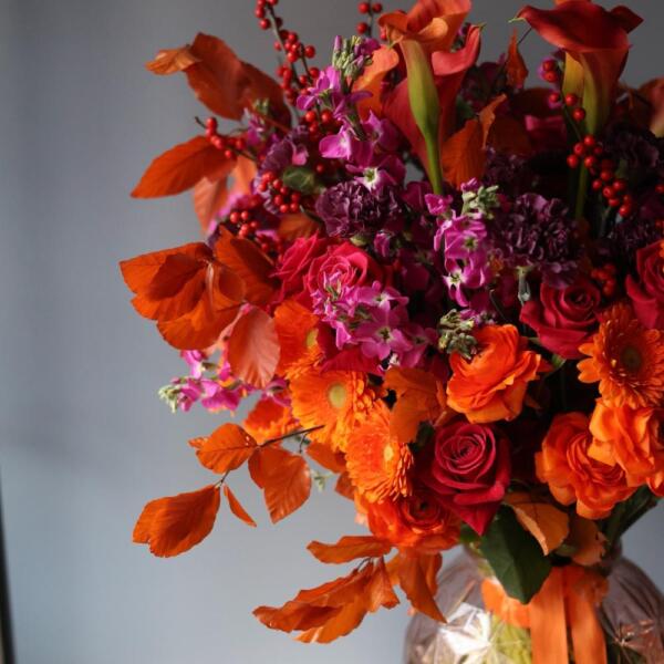 Fall bouquet in a vase - Размер XL