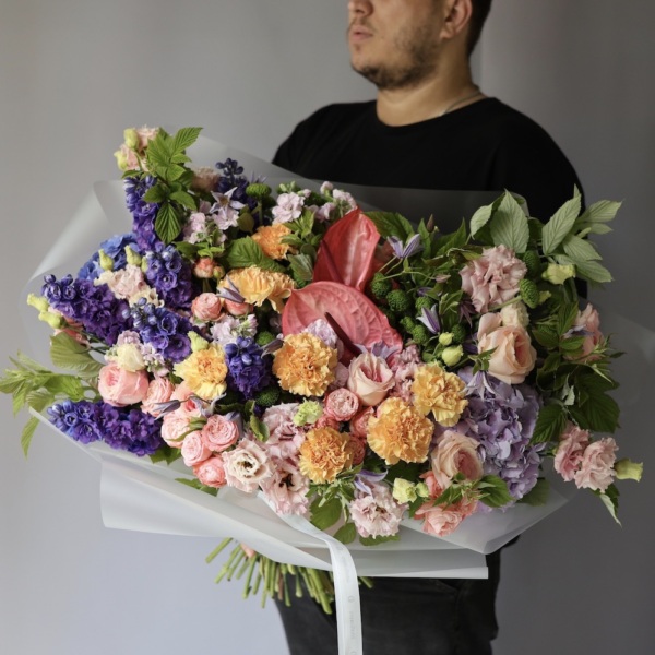 Watercolor signature bouquet - Размер L