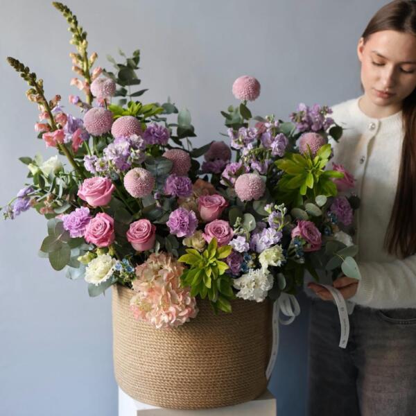 Pink Signature basket - Размер L