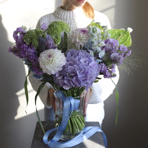 Lavender bouquet in a vase -  Размер M 