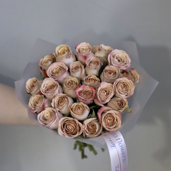 Cappuccino roses -  25 роз 