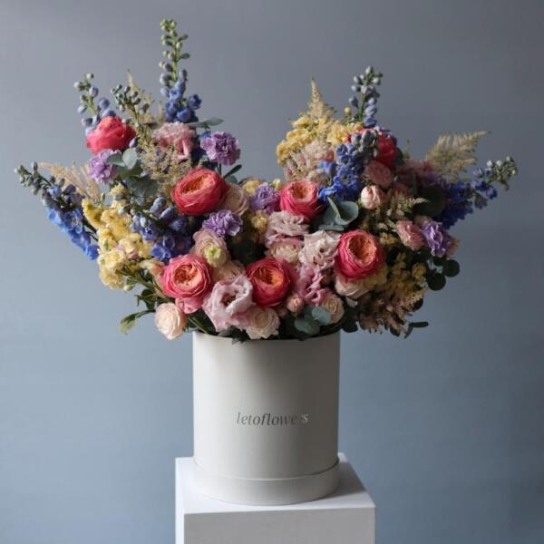 Watercolor signature hat box - Размер L