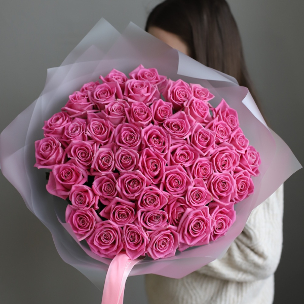 Pink roses - 49 роз