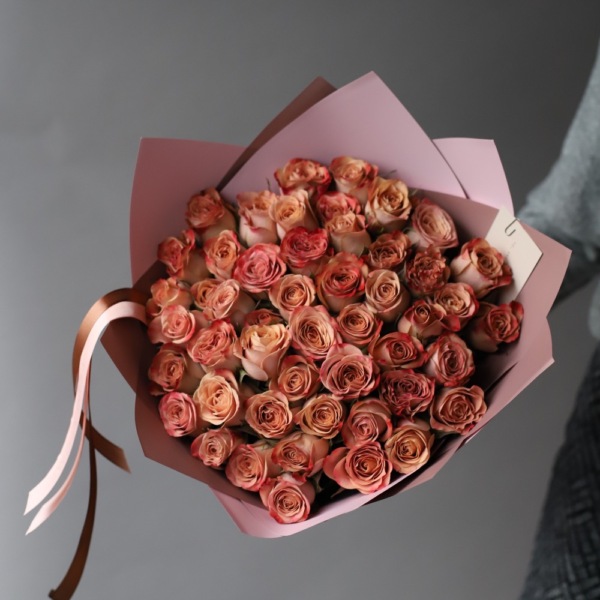 Cappuccino roses - 39 роз