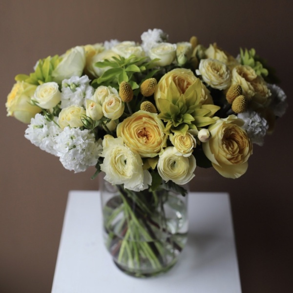 Sunny bouquet in a vase - Размер L