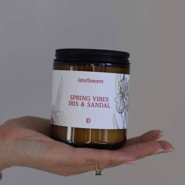 Leto Flowers Scented Candle 