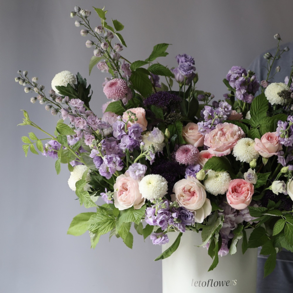 Lavender signature hat box -  Размер XL 