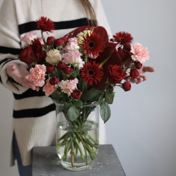 Red bouquet in a vase - Размер 2XL 