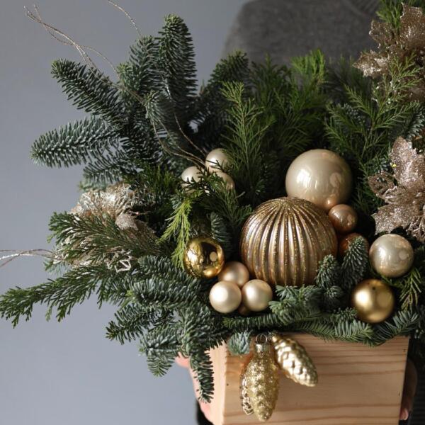 New Year 'Champagne splashes' - Размер S