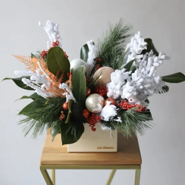 New Year wooden box 'Tangerine pie'