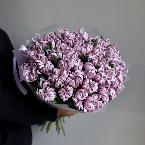 Curly lilac Chrysanthemum -  29 хризантем 