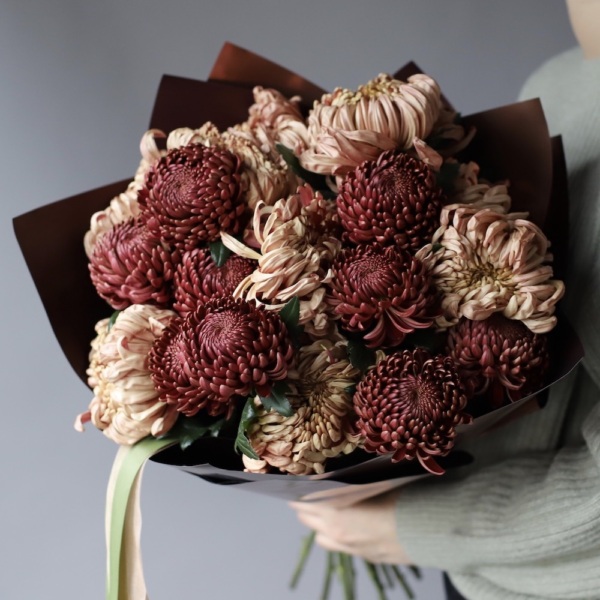 Bouquet of Chrysanthemums mix - 19 хризантем