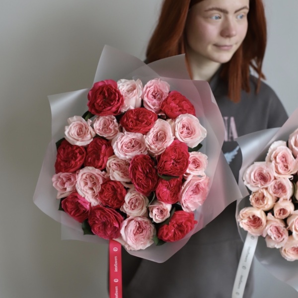 Mix of different garden roses - 27 роз