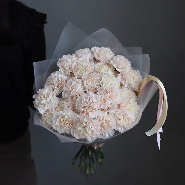 White Carnations -  29 гвоздик 
