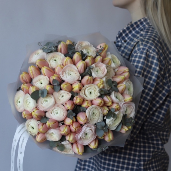 Ranunculus with Tulip - Размер XL