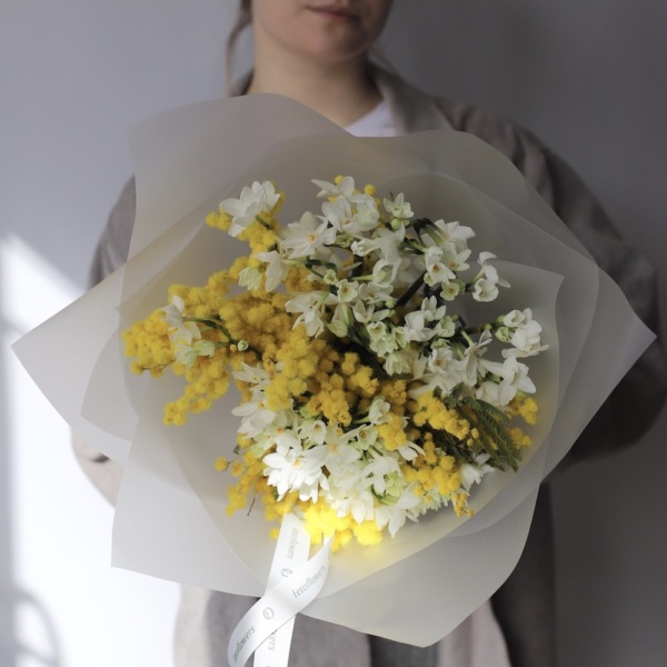 Mimosa with Daffodils - Размер S