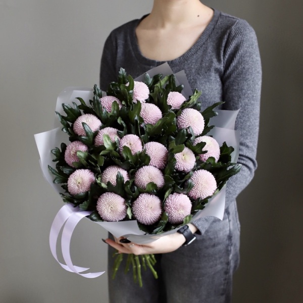 Purple Chrysanthemum - 19 хризантем