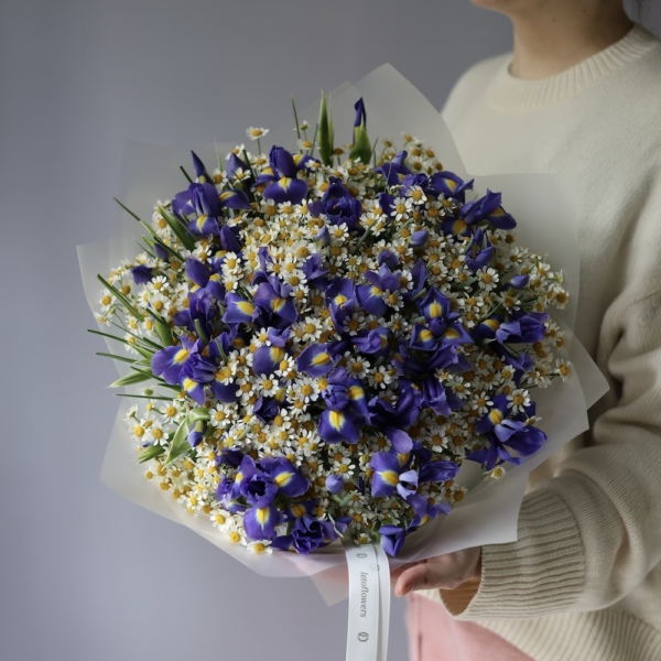 Irises with Chamomile - Размер M