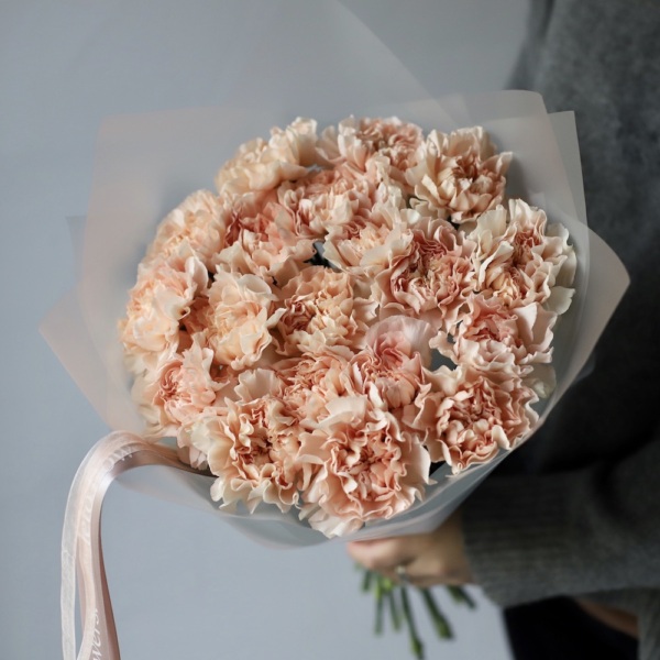 Peachy Carnations - 19 гвоздик
