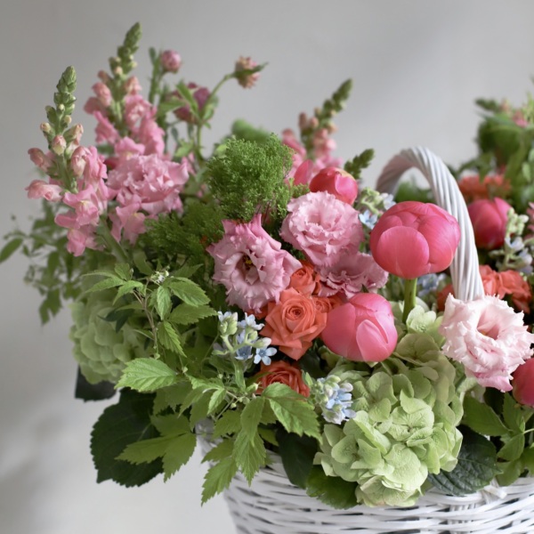 Авторская корзина "Картина маслом" - Размер XL