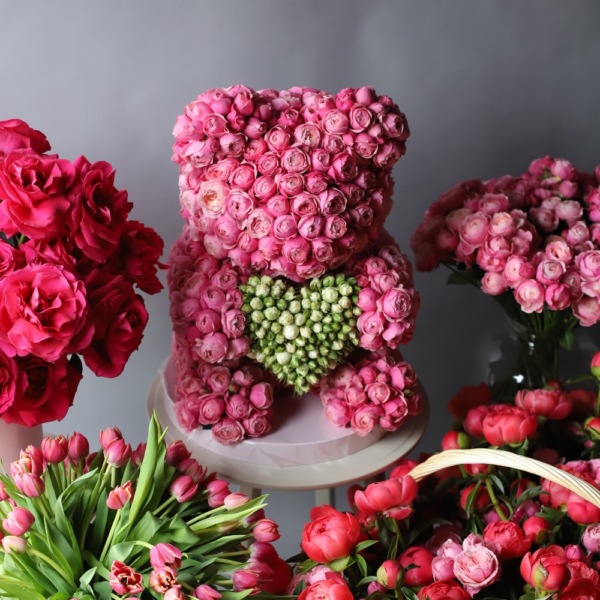 Flower Teddy Bear