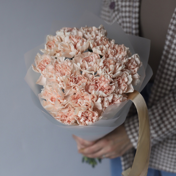 Peachy Carnations - 19 гвоздик