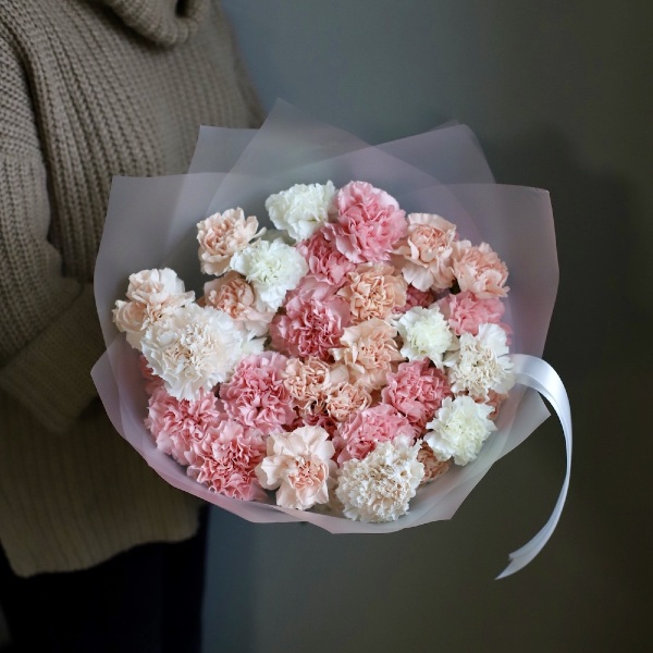 Mixed color Carnations -  49 гвоздик 