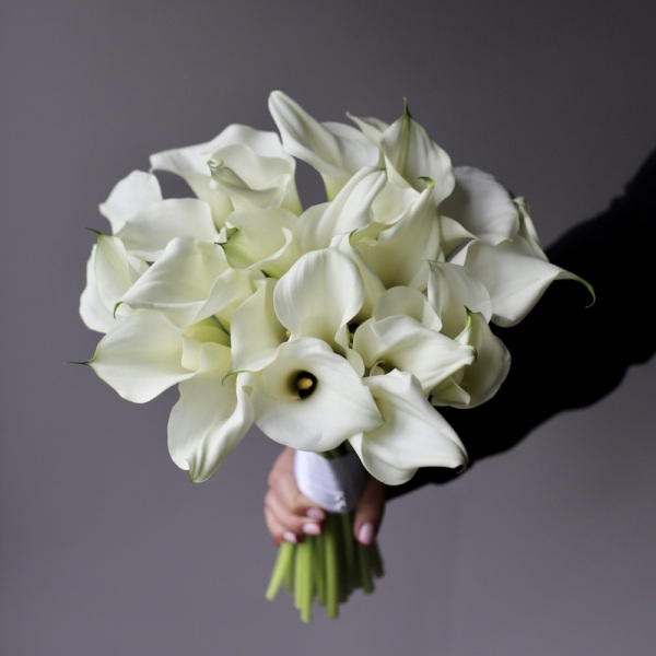 Bridal bouquet of Calla Lilies - Размер M 