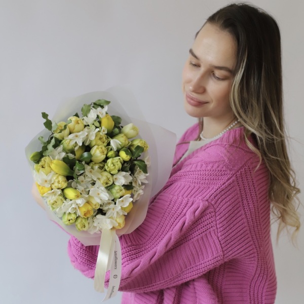 Tulips with Daffodils - Размер S