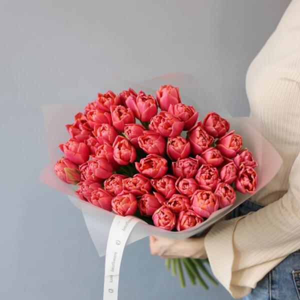 Bright-pink Tulips - 49 тюльпанов