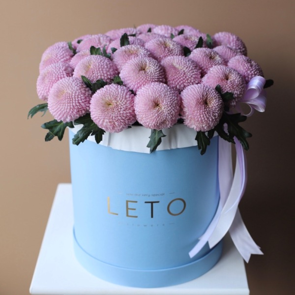 Chrysanthemum in a hat box - Размер L
