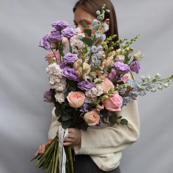 Watercolor signature bouquet - Размер M