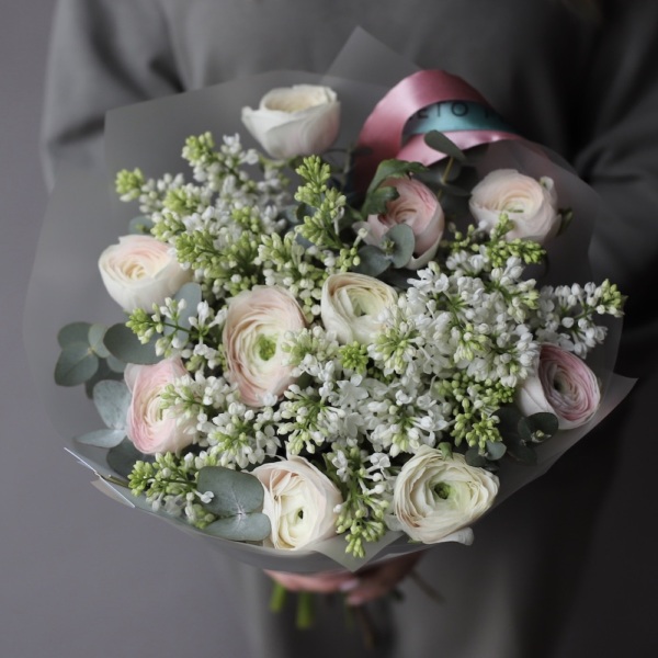 Ranunculus with Lilac, light -  Размер S 