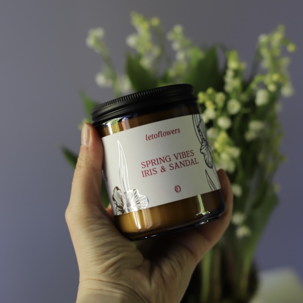 Leto Flowers Scented Candle 
