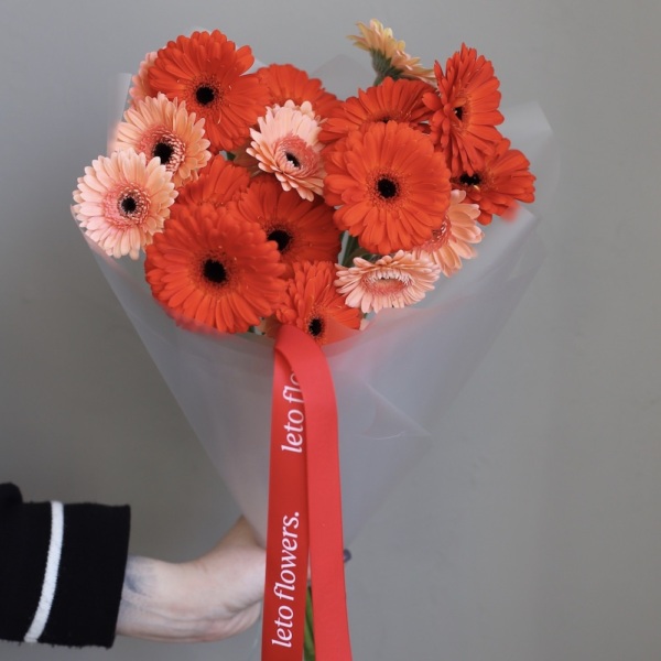 Mixed color Gerberas - 19 гербер