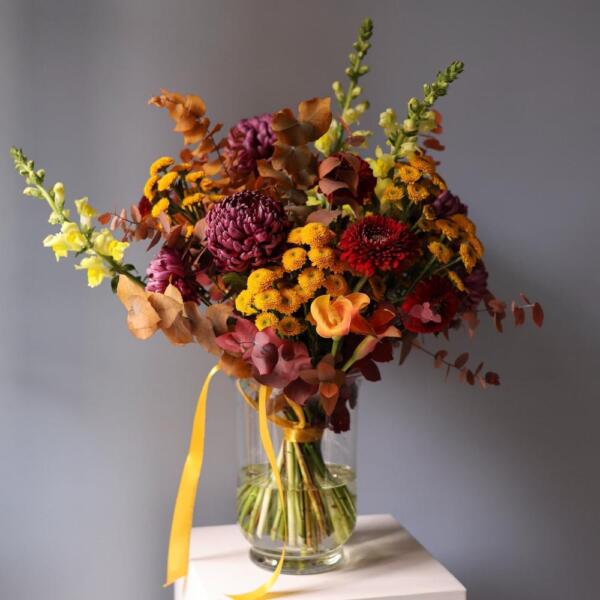 Flower subscription "Long-lasting" (4 deliveries) - Размер L