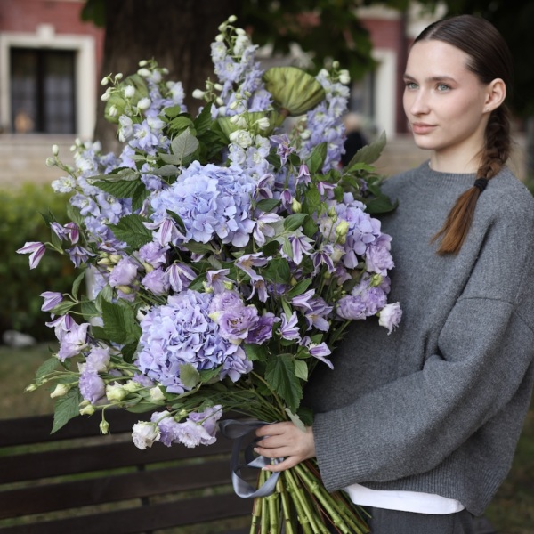 Signature bouquet 'Lavender Raf' - Размер L
