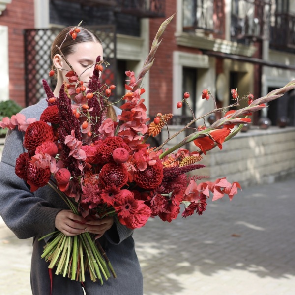 Signature bouquet Red Viburnum' - Размер L