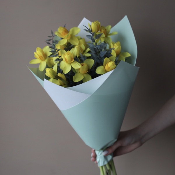 Canary Daffodils with Dry flowers - Размер S