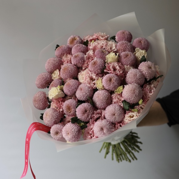 Lisianthus with Chrysanthemums - Размер L