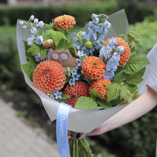 Bouquet for student "Kesha parrot" - Размер S 