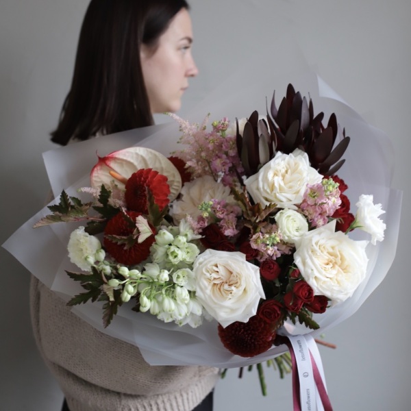 Flower subscription "Bunch" (4 deliveries) - Размер L