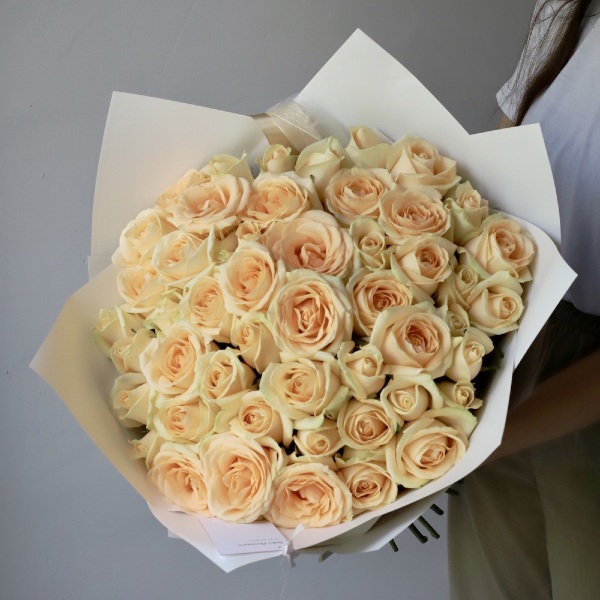 Peach roses - 49 роз