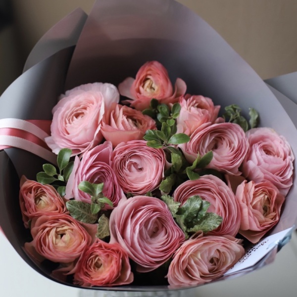 Peach Ranunculus - 15 ранункулюсов