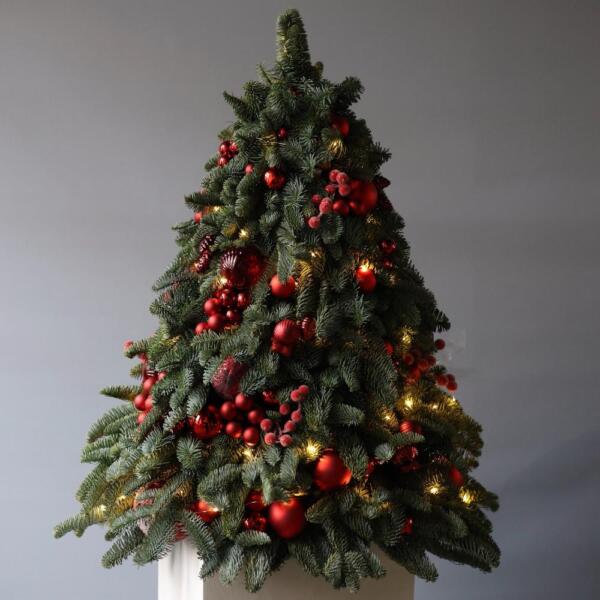 Christmas tree in the "Red Velvet"  -  75 см с Гирляндой 