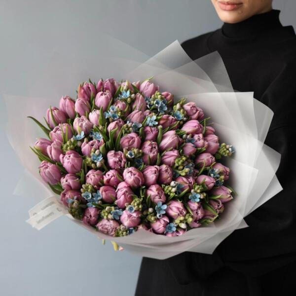 Tulips with Oxypetalum - Размер L