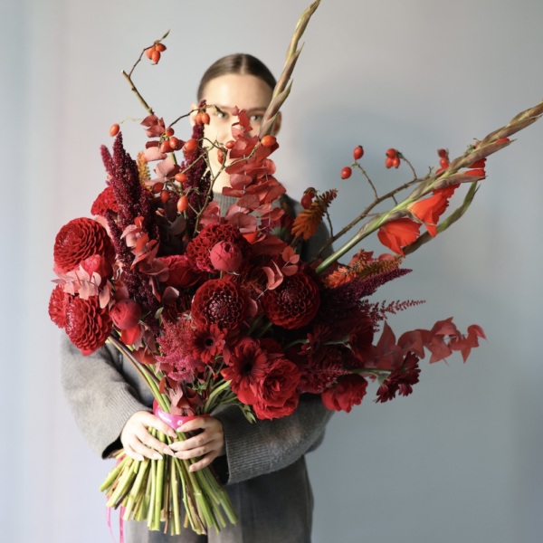 Signature bouquet Red Viburnum' - Размер L