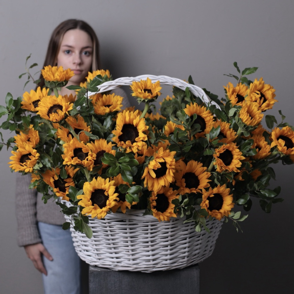 Sunflowers in a basket - Размер XL