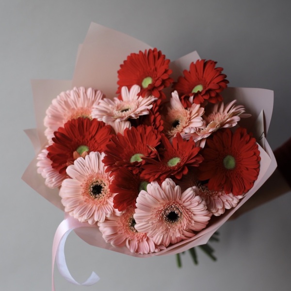 Mixed color Gerberas - 19 гербер