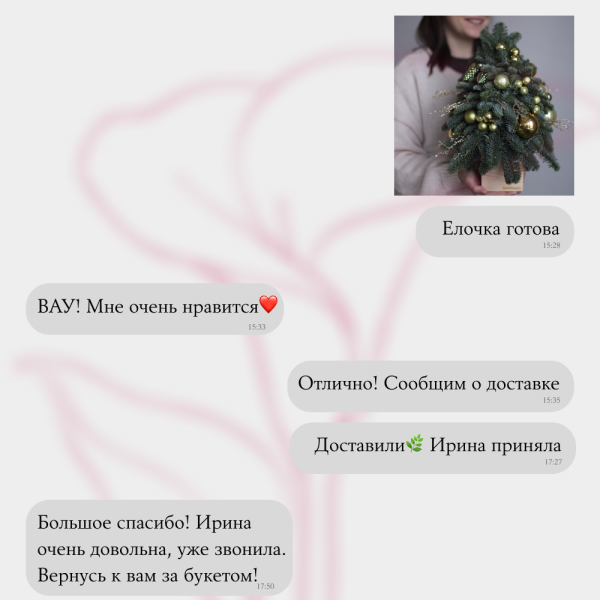 We inform you about delivery